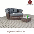 Outdoor Rattan Großer Tagesbett in Braun (1215)